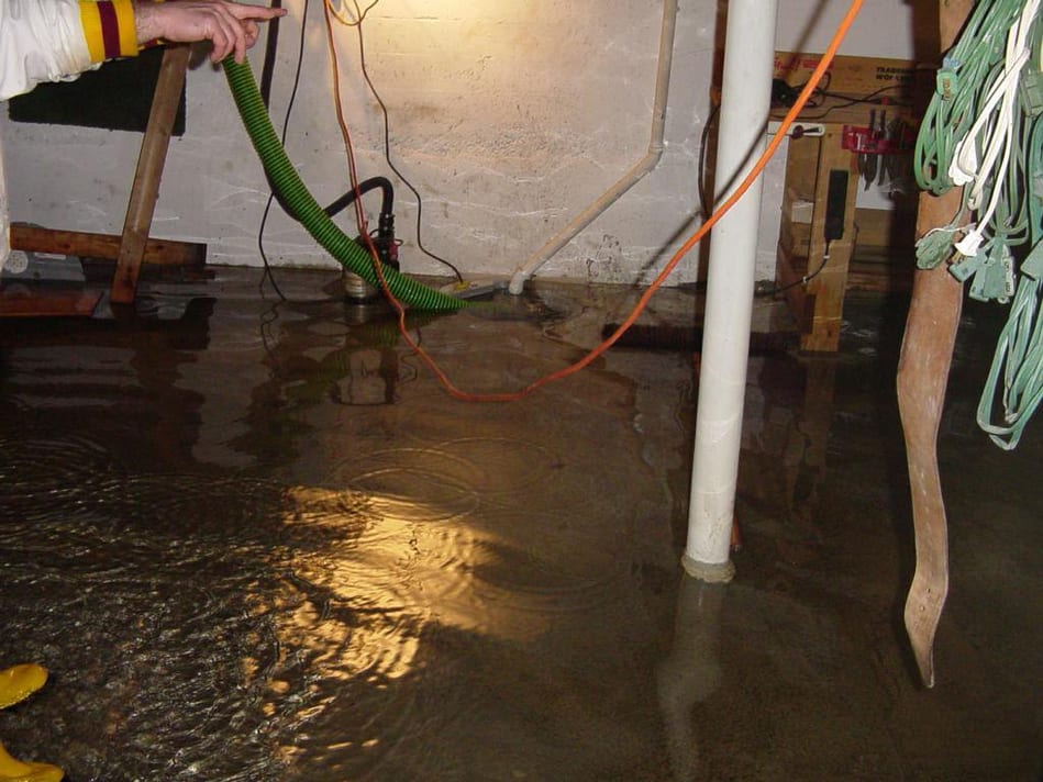 Flooded Basementin Gaithersburg, MD